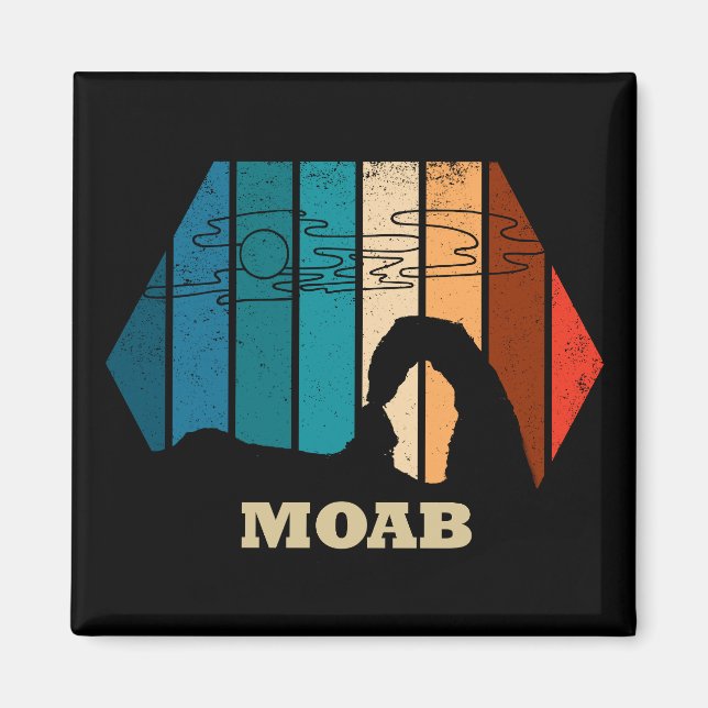 Vintage Moab - Utah - Arches National Park Magnet (Framsidan)