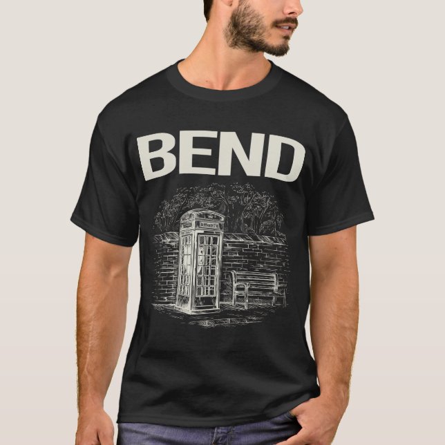 Vintage Mobil booth-böjning T Shirt (Framsida)