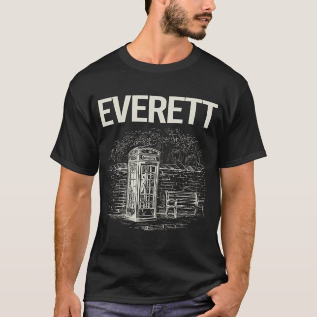 Vintage Mobil Booth Everett T Shirt (Framsida)