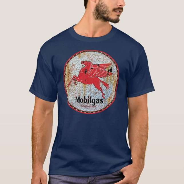 Vintage MobilGas-tecken T-shirt (Framsida)