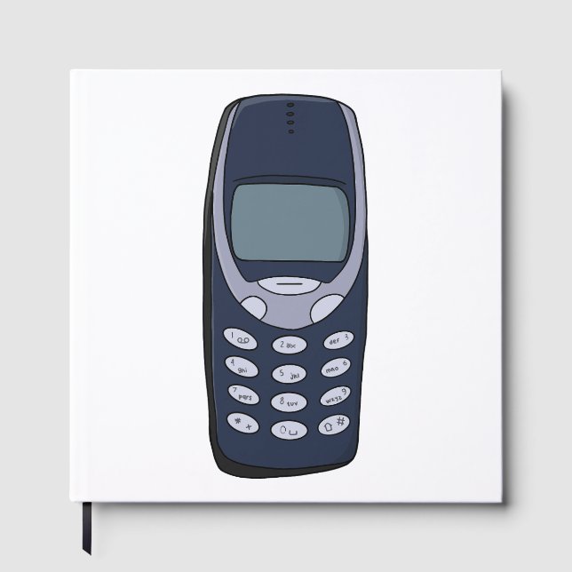 Vintage mobiltelefon gästböcker (Framsida)
