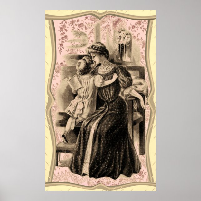 Vintage Mode 1900 Poster (Framsidan)