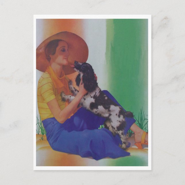 Vintage Mode 1933 Vykort (Framsida)