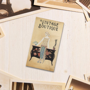 Vintage Mode Boutique Stylist Visitkort