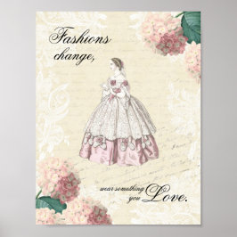 Vintage mode-citattecken poster