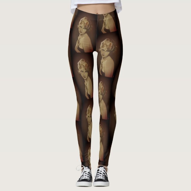 Vintage Mode Dam Leggings (Framsida)