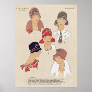 Vintage Mode Illustration Poster