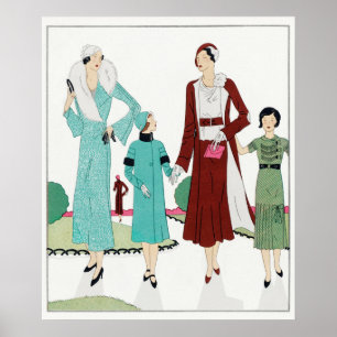 Vintage Mode Illustration Poster