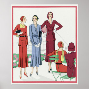 Vintage Mode Illustration Poster