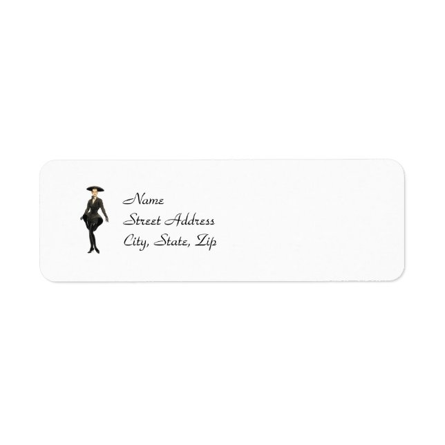 Vintage Mode Returetiketter Returadress Etikett (Framsidan)