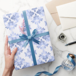 Vintage Modern Blue Baby Shower Presentpapper