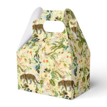 Vintage Modern Flower Tiger Jungle Tropical