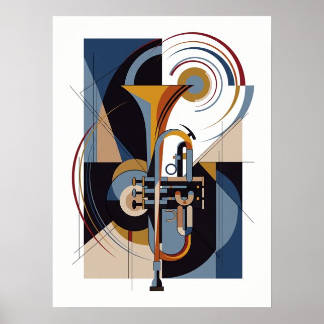 Vintage Modern Jazz Affisch (Framsidan)