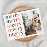 Vintage Modern Minimal foto med fetstil i God jul Julkort<br><div class="desc">Vi presenterar vårt Modern God jul Helgdag Card, ett mångsidigt och snyggt val för både familjer och företag. Det här kortet blandar sömlöst modern design med ett litet retro flair, skapar det perfekten för att sprida helgdag till dina kära eller kunder. Slimmad och minimalistisk utformning: Vårt moderna Helgdag God jul...</div>