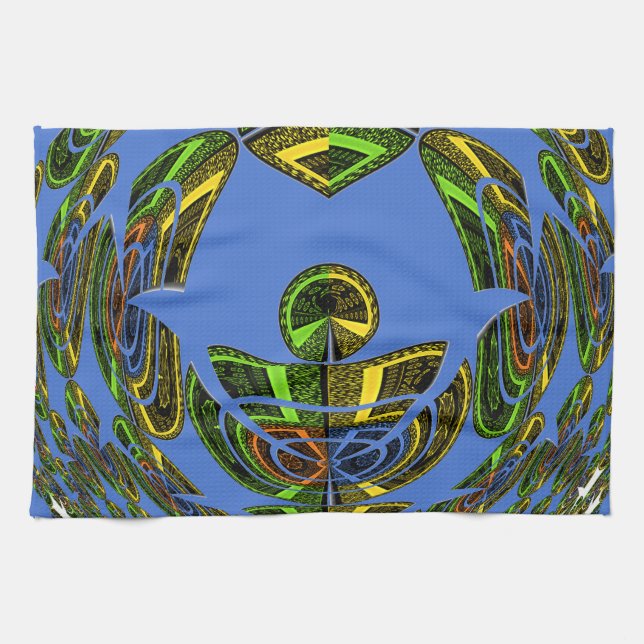 Vintage modern Motif Kökshandduk (Horisontell)