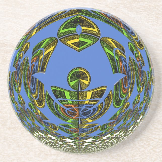 Vintage modern Motif Underlägg Sandsten (Framsidan)