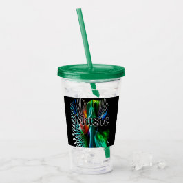 Vintage Modern Music Ljud Take Away Mugg