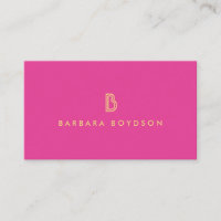 VINTAGE MODERN ROSA och GULD INITIAL MONOGRAM LOGO