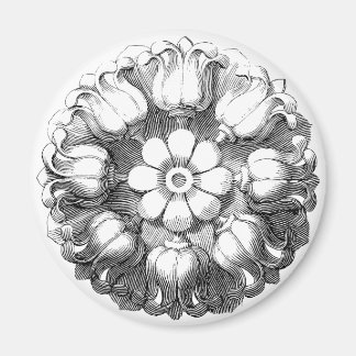 Vintage Modern Tulip Flower Magnet