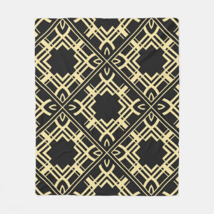 Vintage moderna plattor mönster. Abstrakt art deco Fleecefilt
