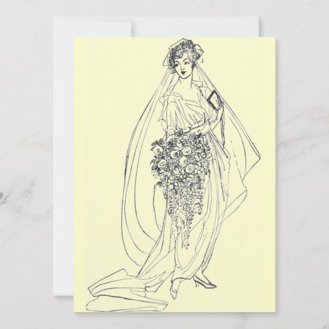 vintage möhippa inbjudan (Framsida)