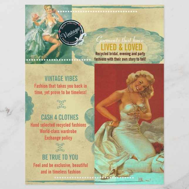 Vintage Möhippa Mode - Flyer (Framsidan)