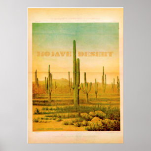 Vintage Mojave Desert Travel Poster