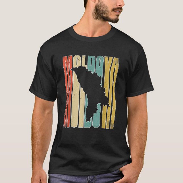 Vintage Moldavien T Shirt (Framsida)