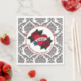 Vintage Mom Tatuering Pappersservetter