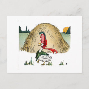 Vintage Momma Goose Vykort
