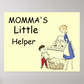Vintage Momma hjälpen Poster