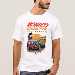 Vintage Monaco Classic Riviera Racing Poster Desig T Shirt
