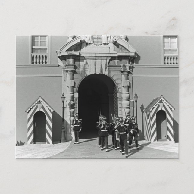 Vintage Monaco furstendömet furstlig palats Vykort (Framsida)