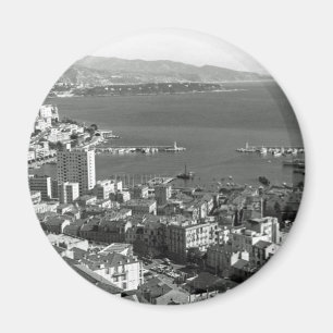 Vintage Monaco Furstendömet Monte Carlo port Jigsa Magnet