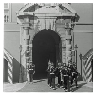Vintage Monaco Furstendömet palace Kakelplatta