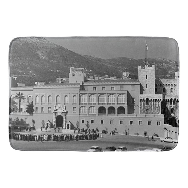 Vintage Monaco Furstendömet palats Badrumsmatta (Framsidan)