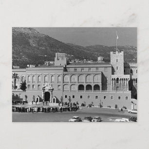 Vintage Monaco Furstendömet palats Vykort