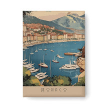 Vintage Monaco Harbour Resescen med anpassningsbar