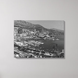 Vintage Monaco Monte-Carlo Allmän syn Canvastryck