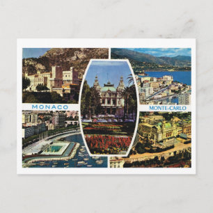 Vintage Monaco, Monte Carlo Multiview Vykort