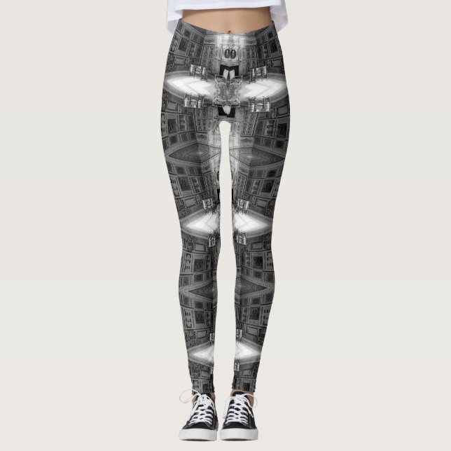 Vintage Monaco Prince's palace Mazarin Room Leggings (Framsida)