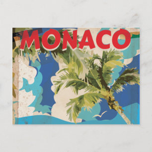 VINTAGE MONACO RACINGS RESPOSTER VYKORT