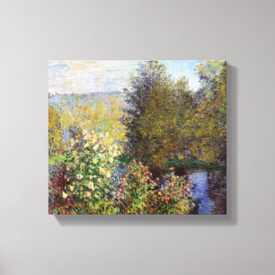 Vintage Monet Corner of the Garden at Montgeron Canvastryck