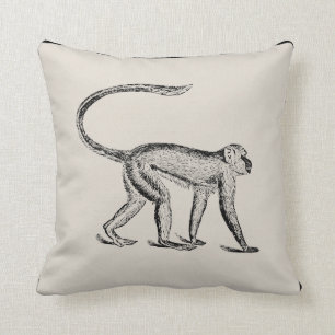 Vintage Monkey Artisan Kudd - Välj din färg Kudde