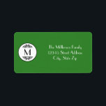Vintage Monogram - adressetikett<br><div class="desc">Vintage Monogram - adressetikett</div>