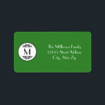 Vintage Monogram - adressetikett<br><div class="desc">Vintage Monogram - adressetikett</div>