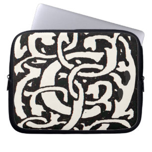 Vintage Monogram C Art nouveau Brev Laptop Sleeve