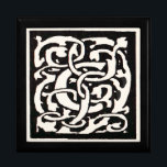 Vintage Monogram C Art nouveau Brev Minnesask<br><div class="desc">Art nouveau Brev - Monogram från rörelsen Arts & Crafts Denna brev C är ett robust monogram C omgivet av ett handdraget vinrankat mönster,  som första gången publicerades 1901 i konst- och hantverksrörelsen stil i art nouveau mönster.</div>