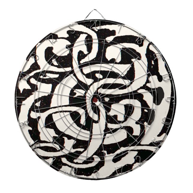 Vintage Monogram C Art nouveau Brev Piltavla (Framsidan)