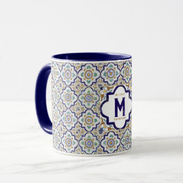 Vintage Monogram för kanadensiska prydnadsfiskar Mugg